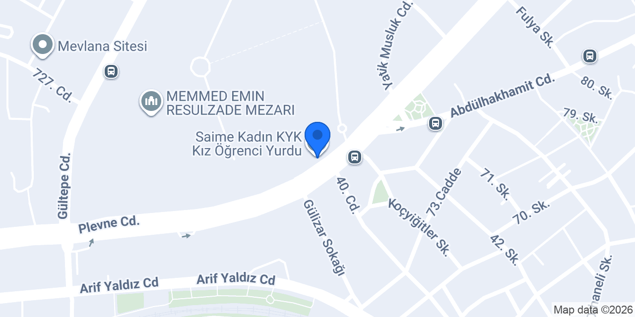 Özyurtlar Kız Öğrenci Yurdu konumu