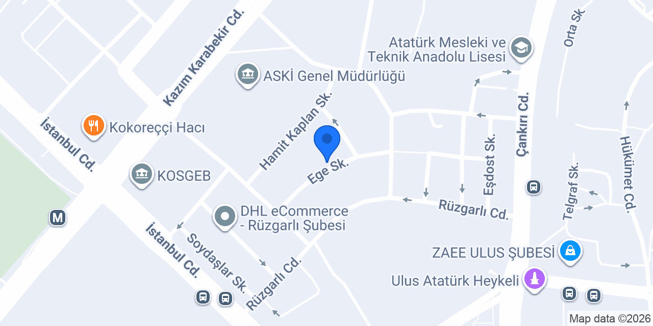 modek asma tavan ltd. şti konumu