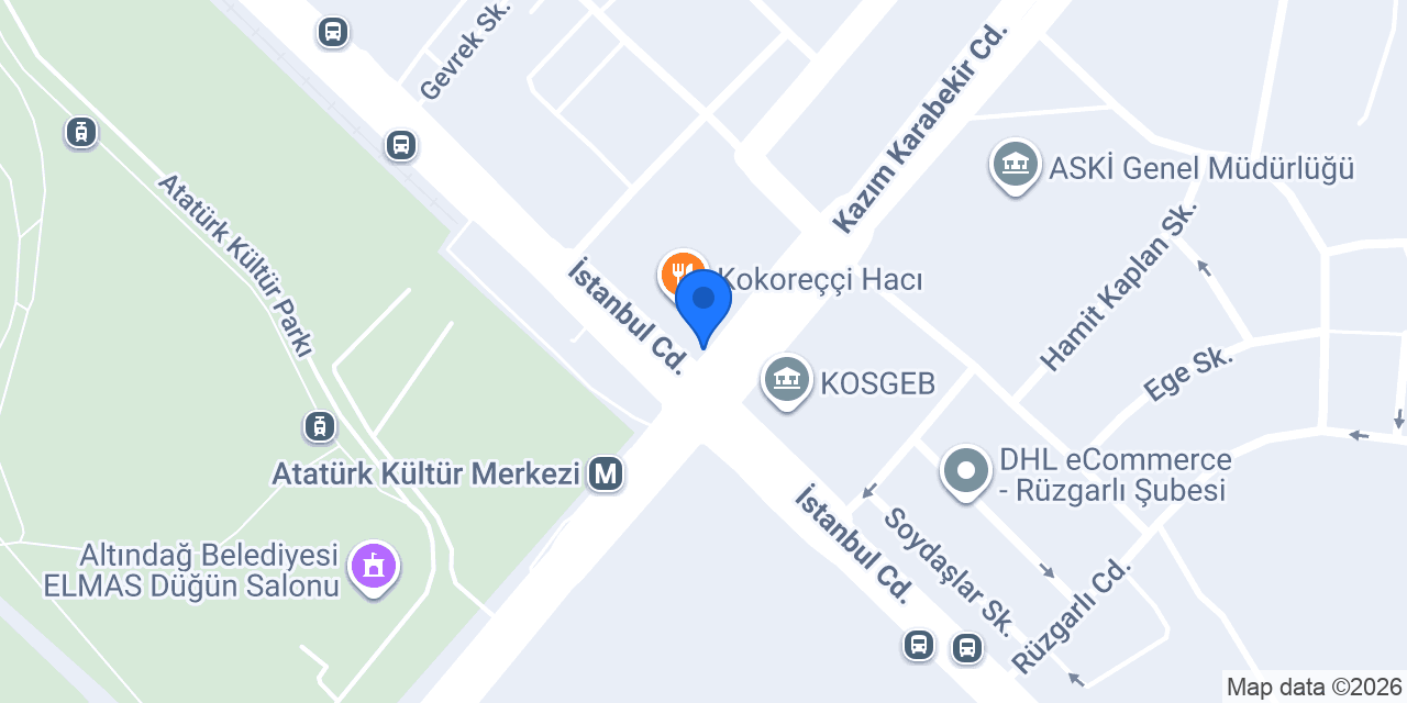 Üçbilek Matbaası konumu