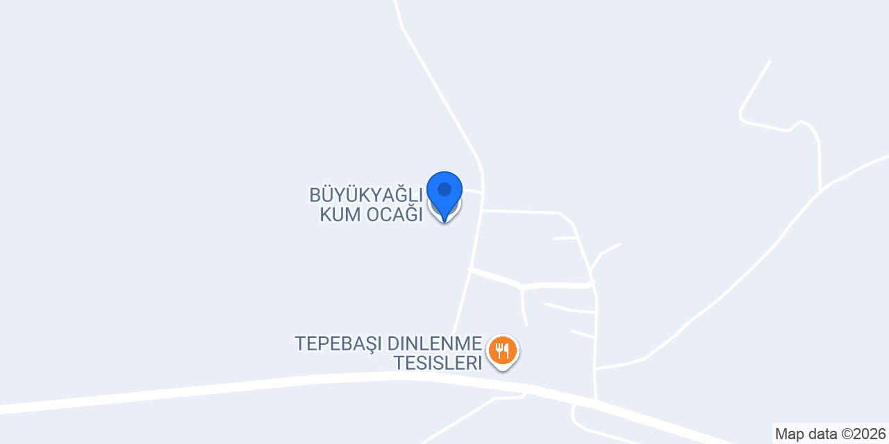 BÜYÜKYAĞLI KUM OCAĞI konumu