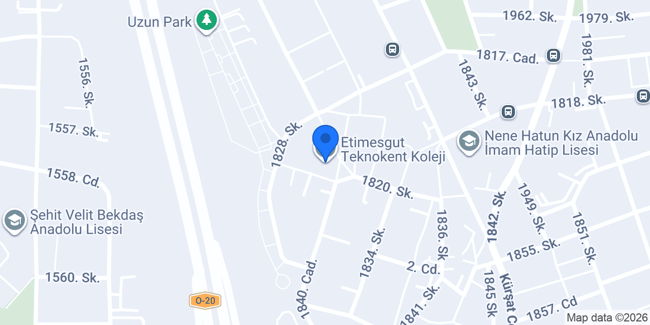 Etimesgut Teknokent Koleji konumu
