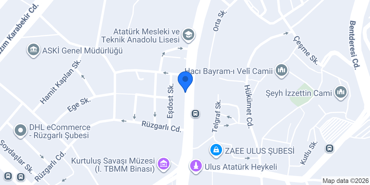 Otel Gürhan konumu