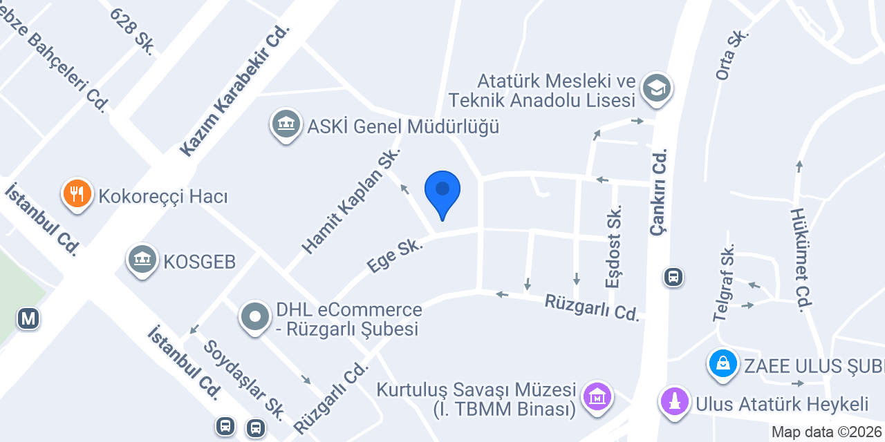 Şafak Ticaret Rüzgarlı konumu