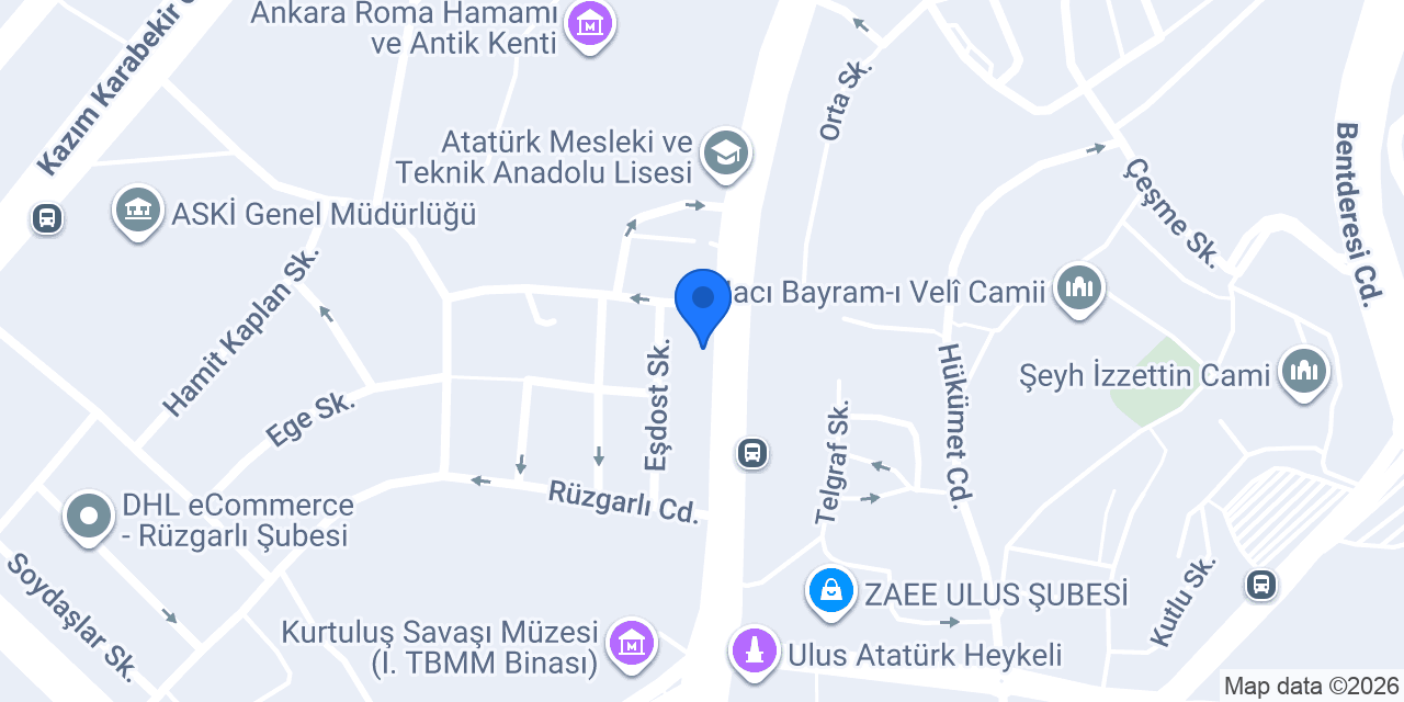 TES İŞ SENDİKASI ULUS MİSAFİRHANESİ konumu