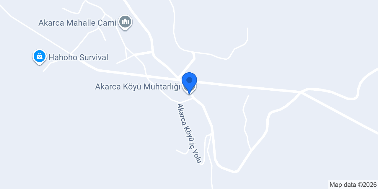 Akarca Köyü Muhtarlığı konumu