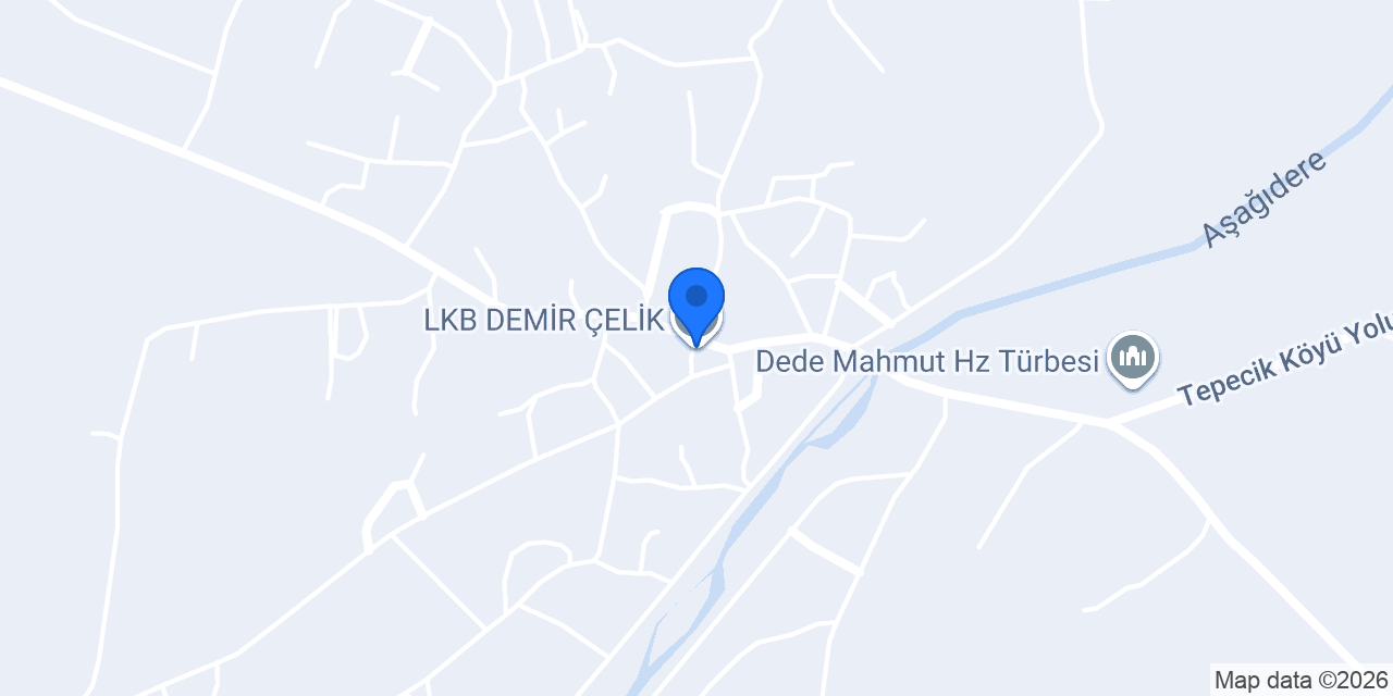 LKB DEMİR ÇELİK konumu