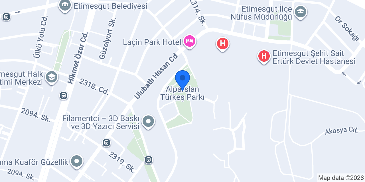 Alparslan Türkeş Parkı konumu