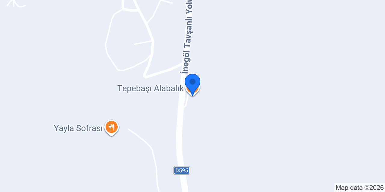 Tepebaşı Alabalık konumu
