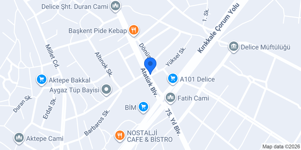 Çerikli Sağlık Meslek Lisesi konumu