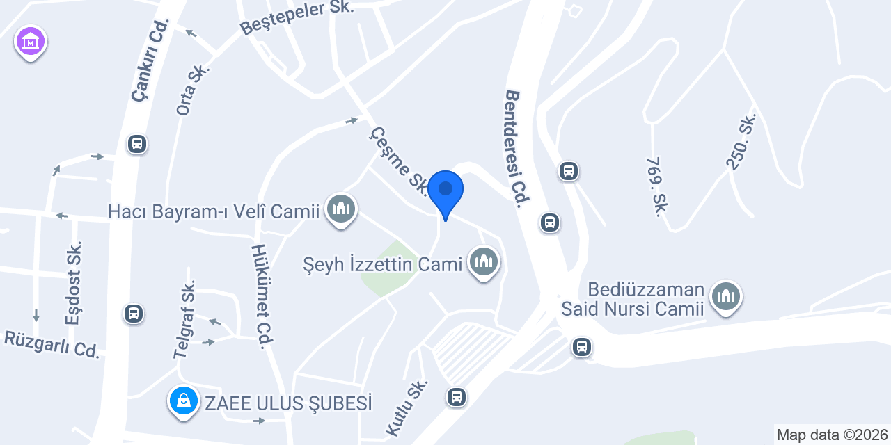 Hacı Bayram kitabevi konumu