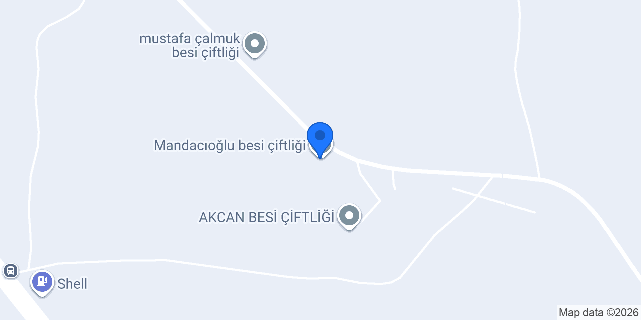 Mandacıoğlu besi çiftliği konumu