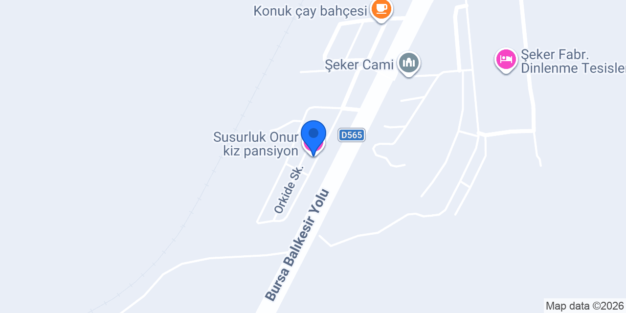 Susurluk Onur kiz pansiyon konumu