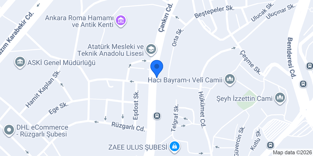 Royal Carine Hotel Ankara konumu
