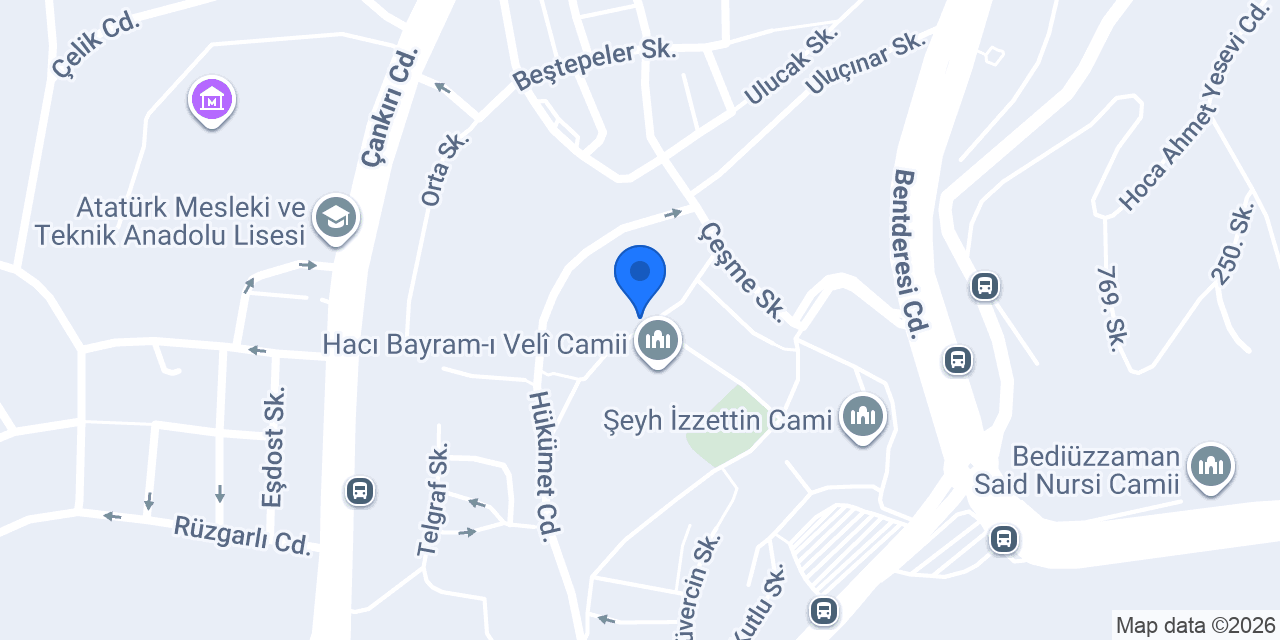 Kaf Hanımlar Konağı konumu