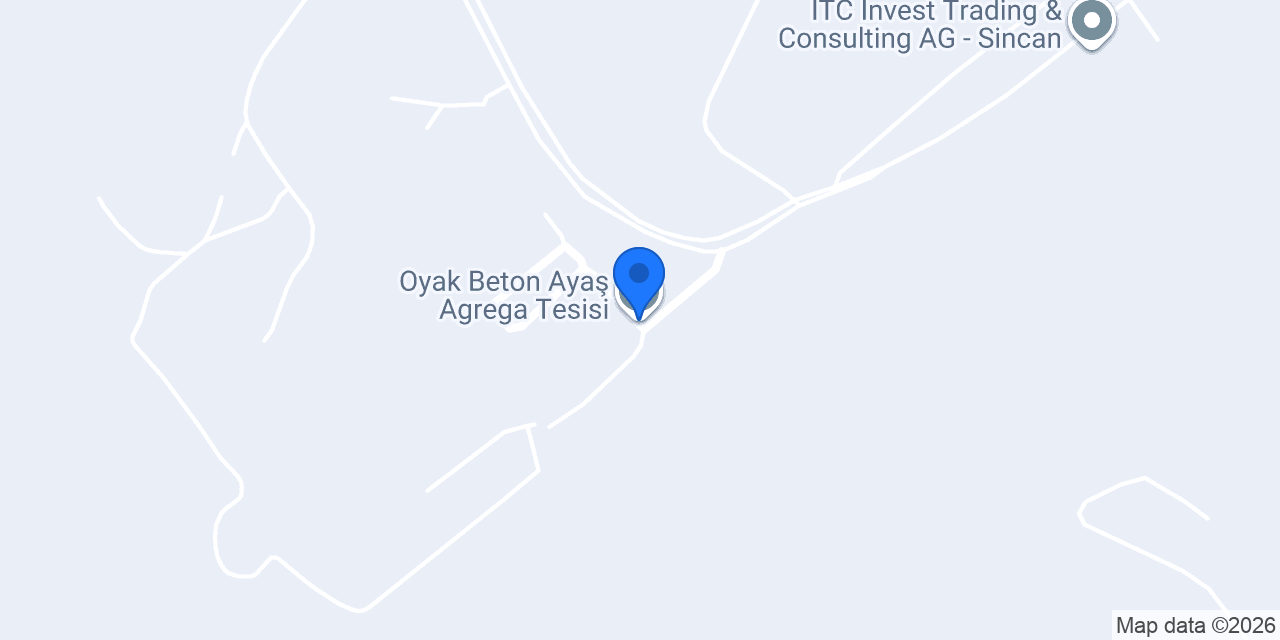 Oyak Beton Ayaş Agrega Tesisi konumu