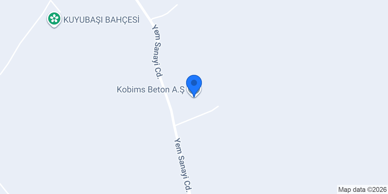 Kobims Beton A.Ş. konumu