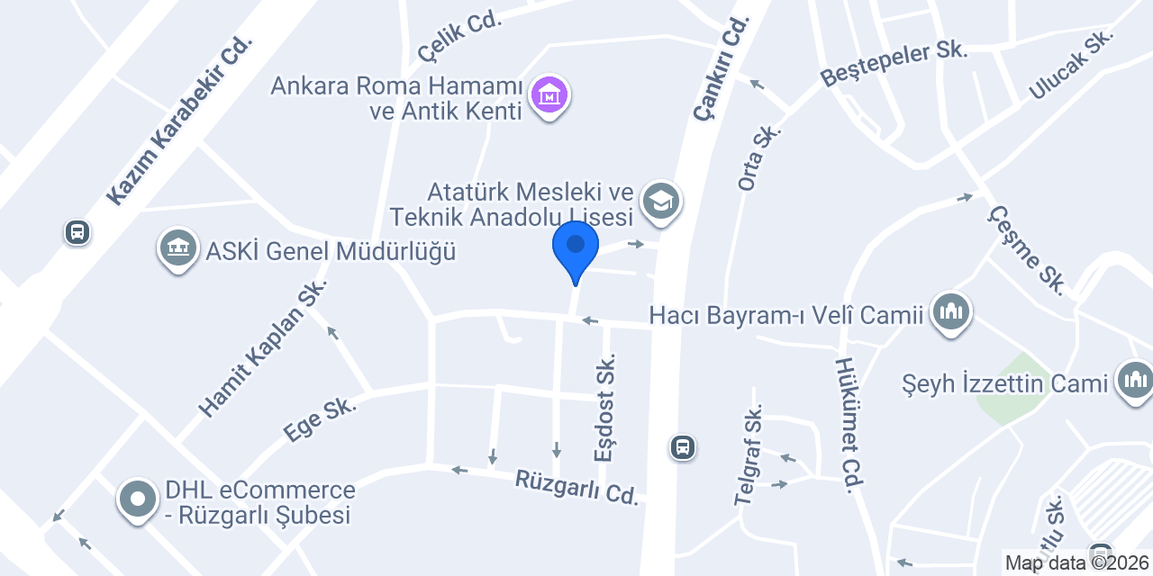 Çetin Otopark konumu