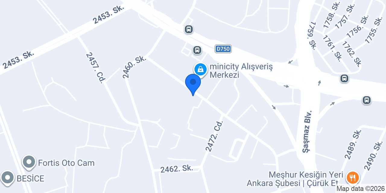 BİLGİNLER A.Ş. MERKEZ konumu