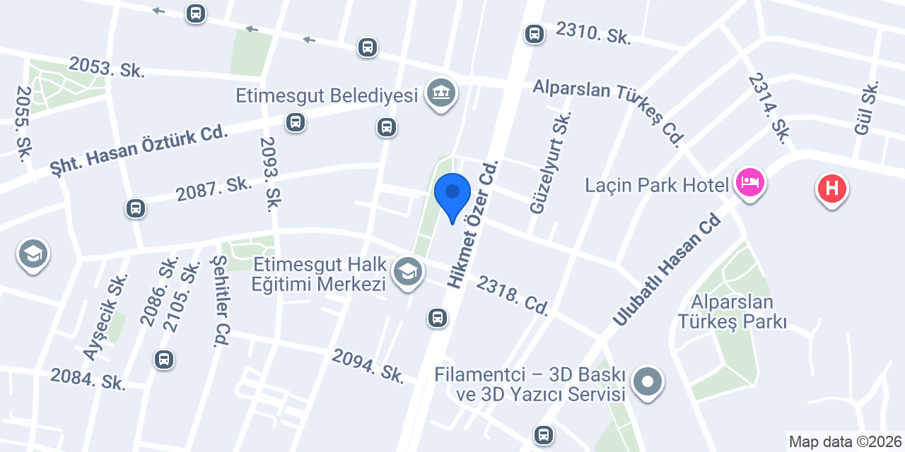 Yapı Kredi - Etimesgut Şubesi konumu