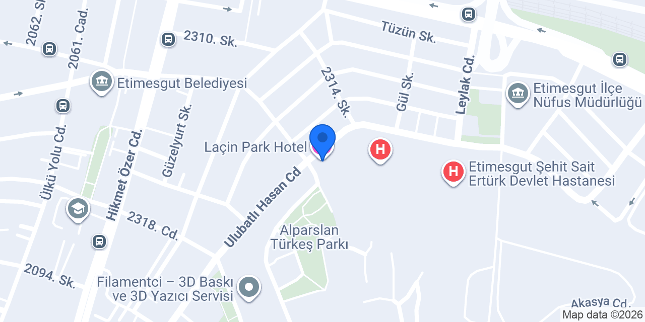 Laçin Park Hotel konumu