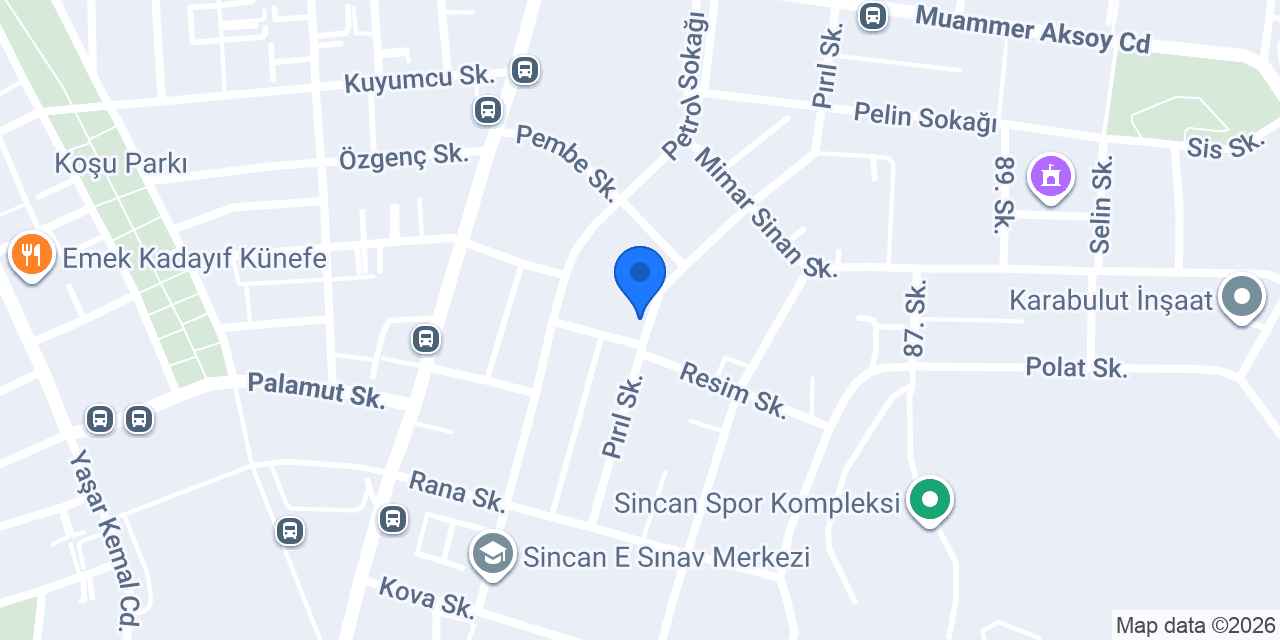 ÖZEL SİNCAN KANGURU OKULLARI konumu