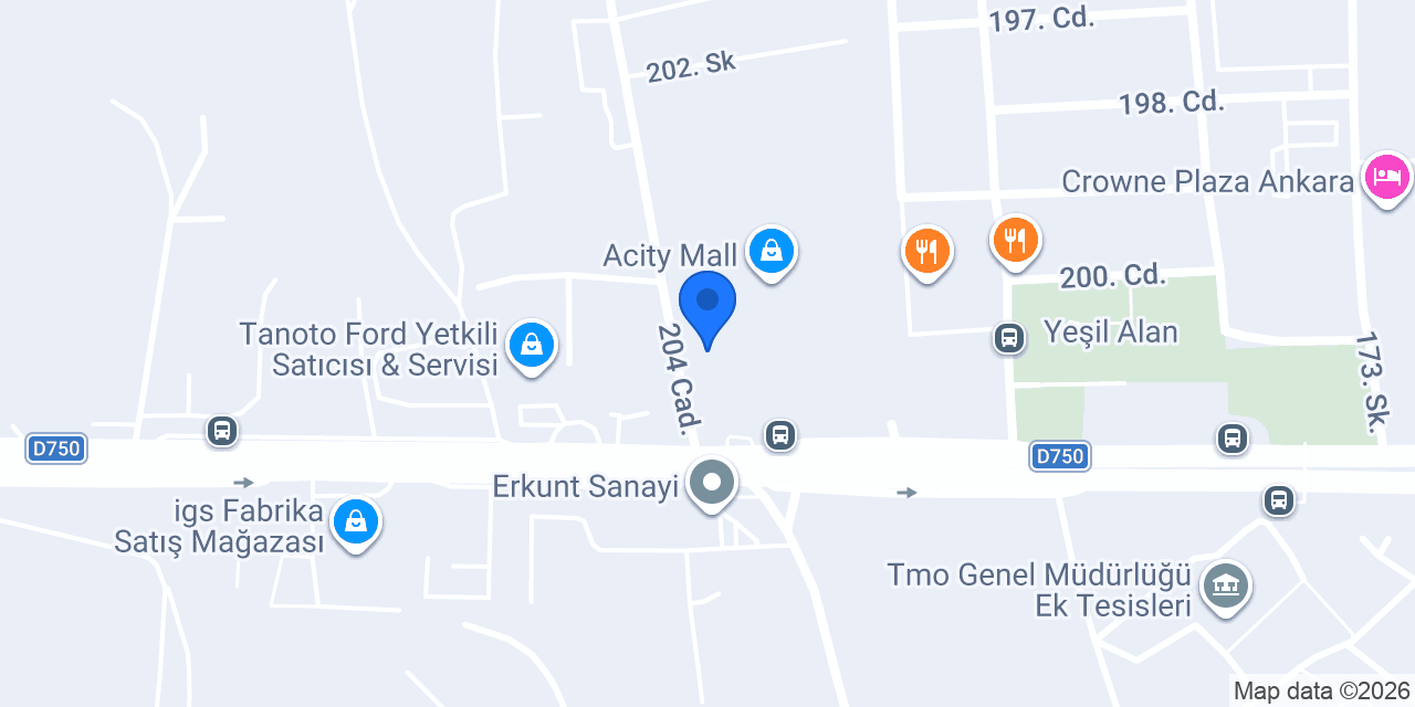 Caffé Di Toeé Acity Avm konumu