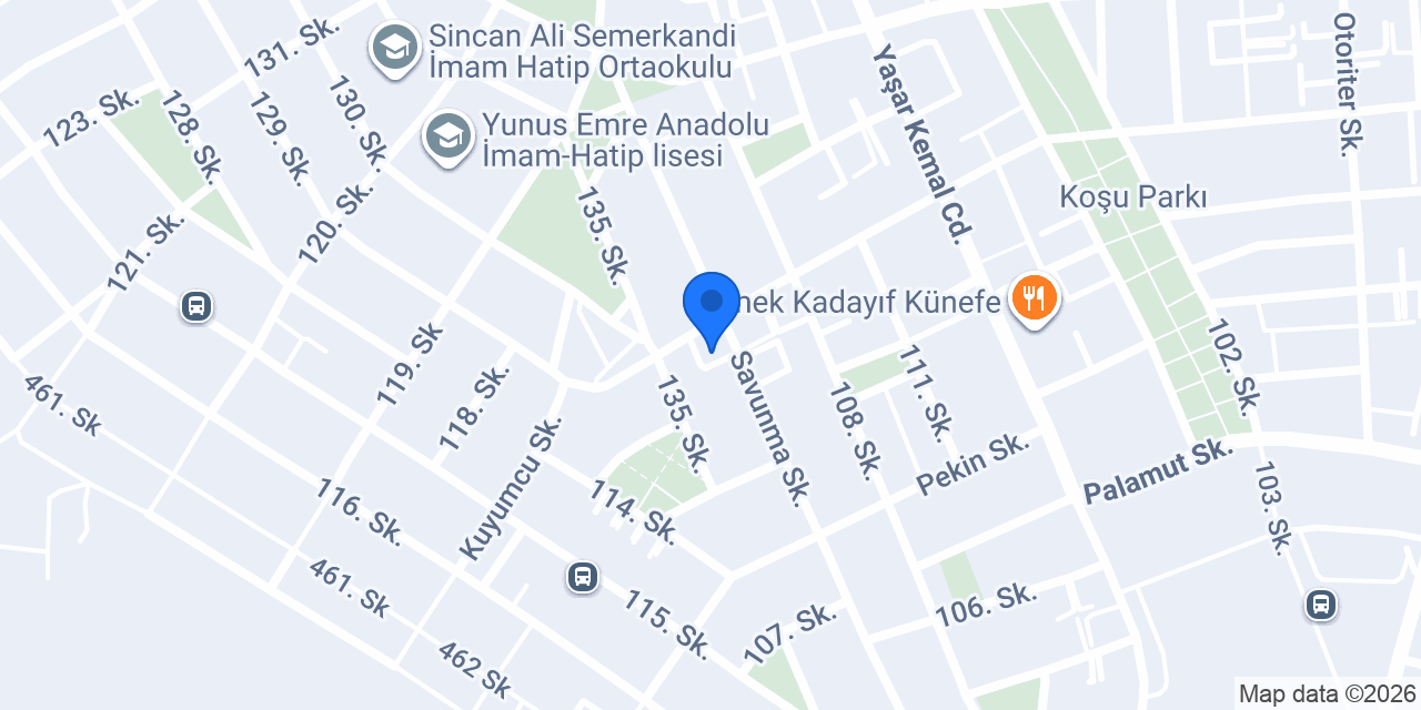 Sadık Erkek Kuaförü konumu