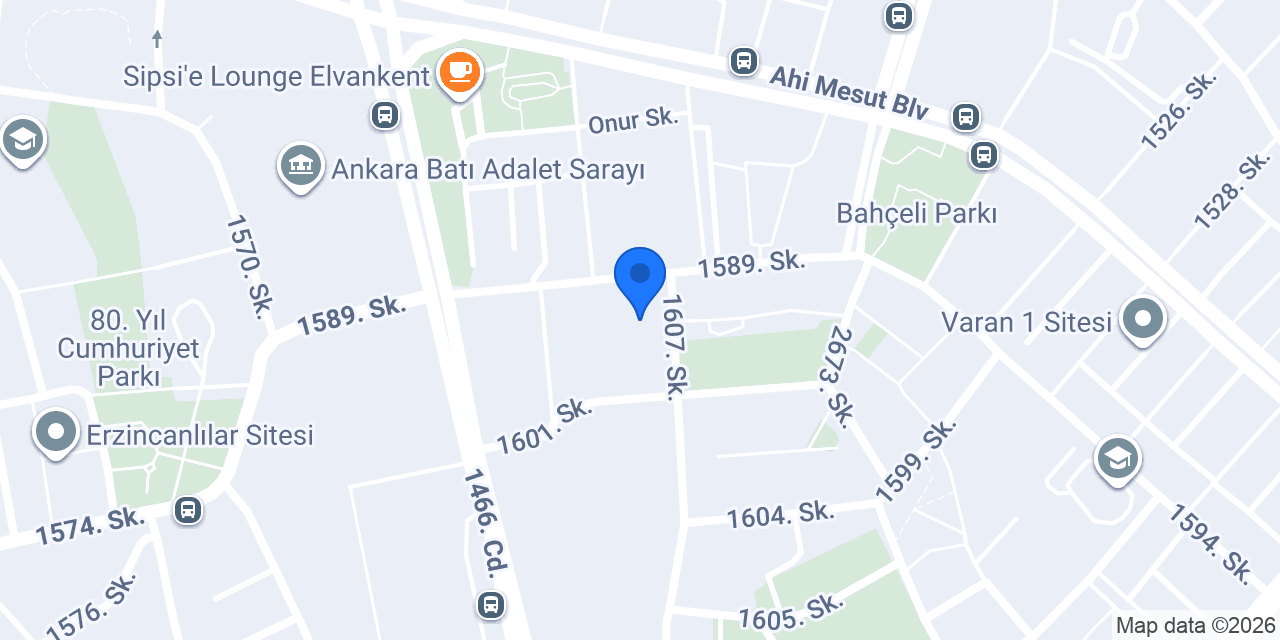 Elvankent Avukat / Av. Kaplan KARAKOÇ konumu