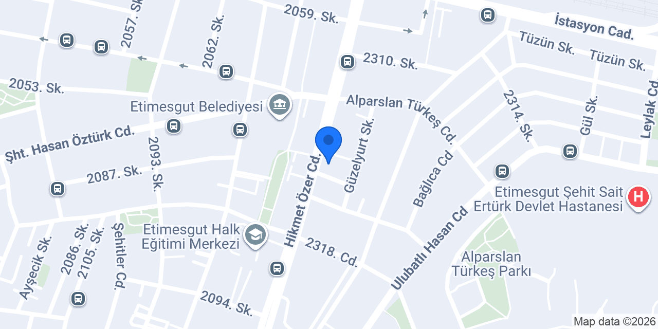 Akbank Etimesgut/Ankara Şubesi konumu