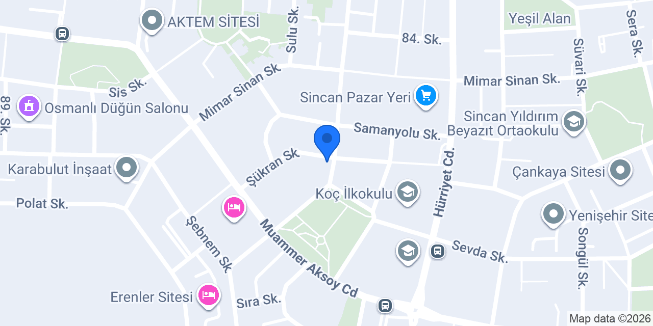 YUSUF KOÇ ECZANESİ (SİNCAN) konumu