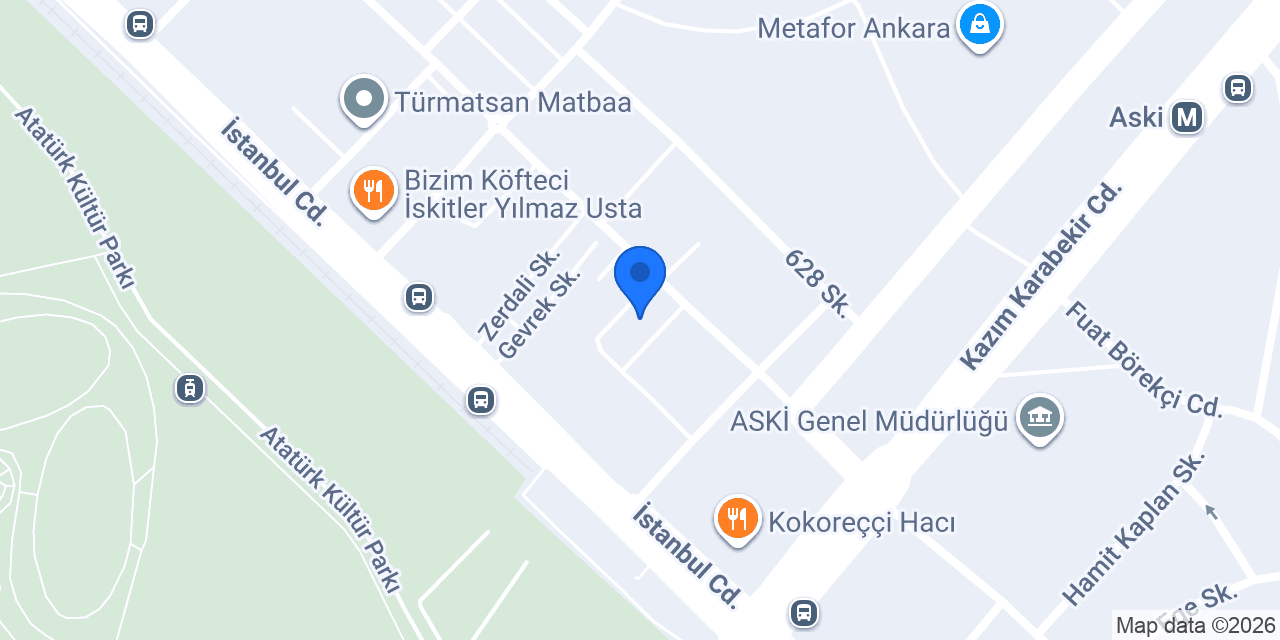 Gülizar Matbaacılık konumu