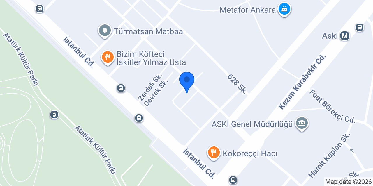 Atak Ambalaj Matbaacılık konumu