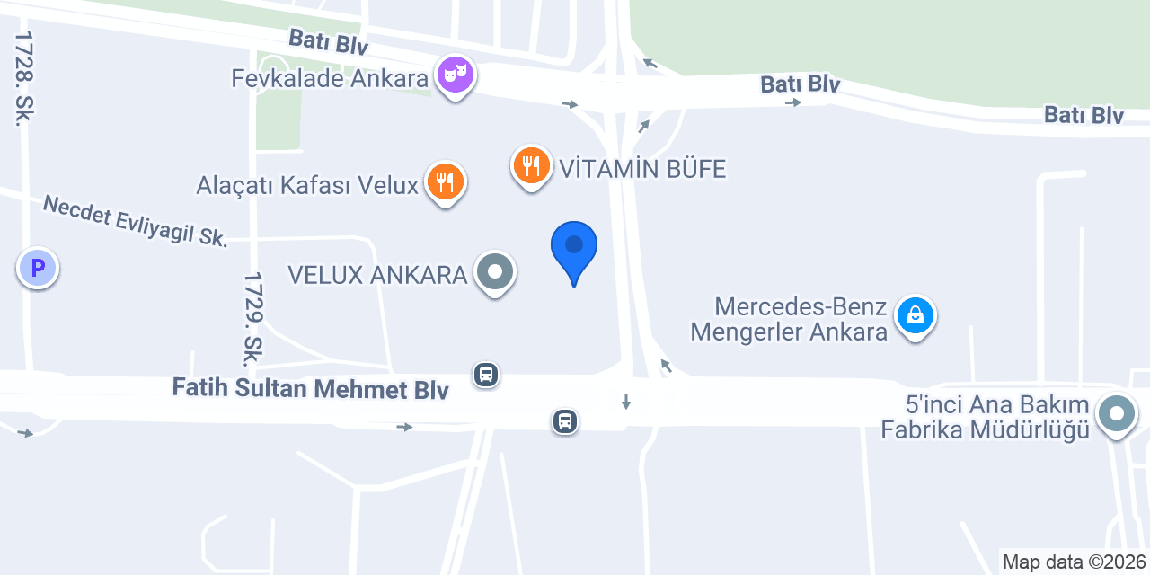 Velux Eczanesi konumu