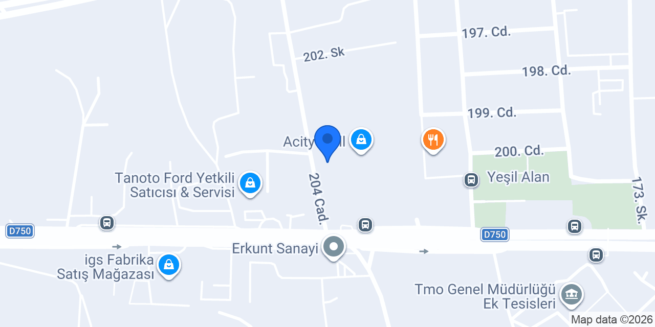 Ankara A Cıty Mado konumu