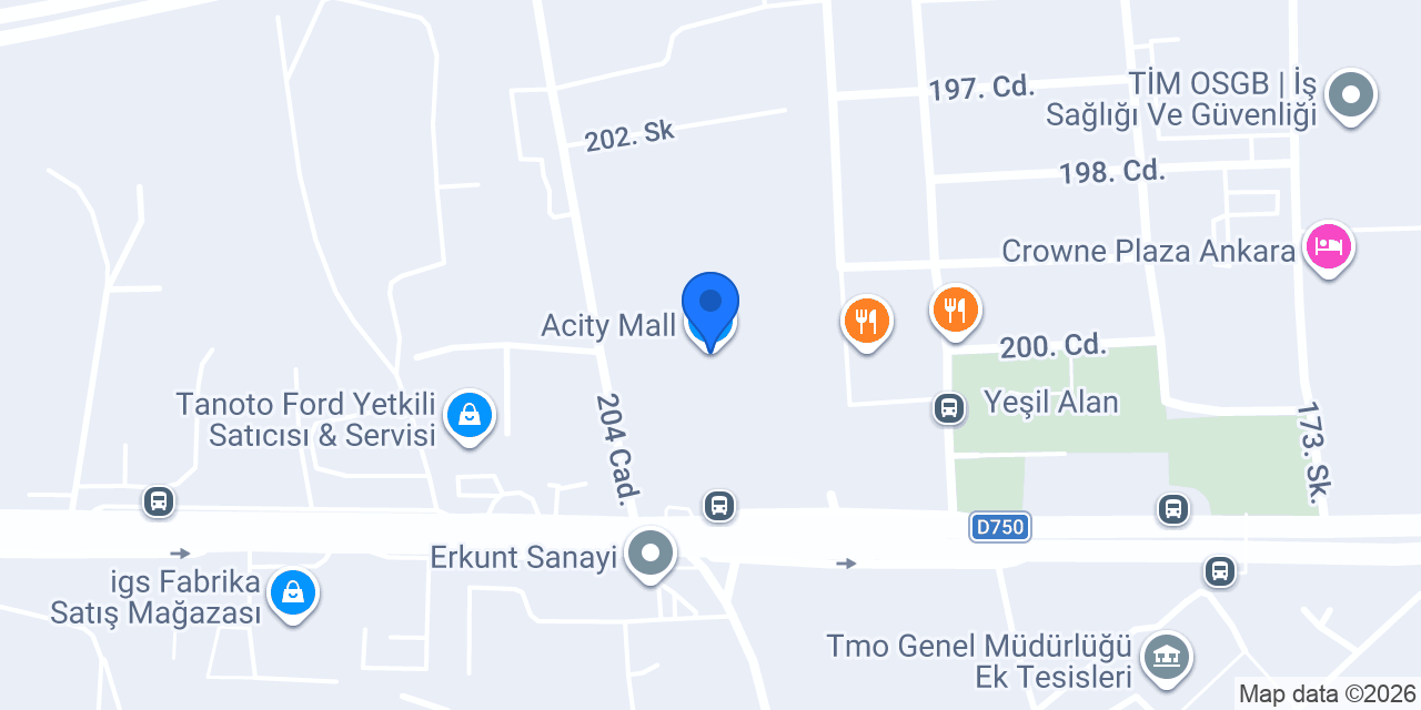 Acity Mall konumu