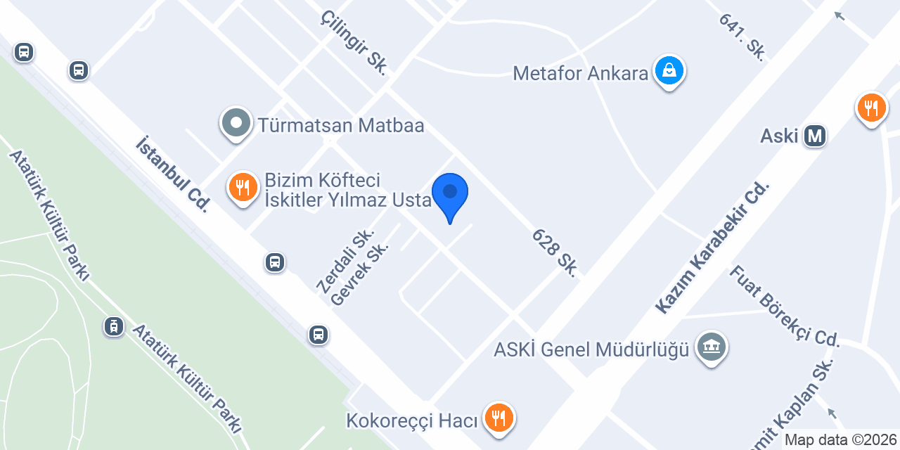 Express Dijital Baskı Sistemleri konumu