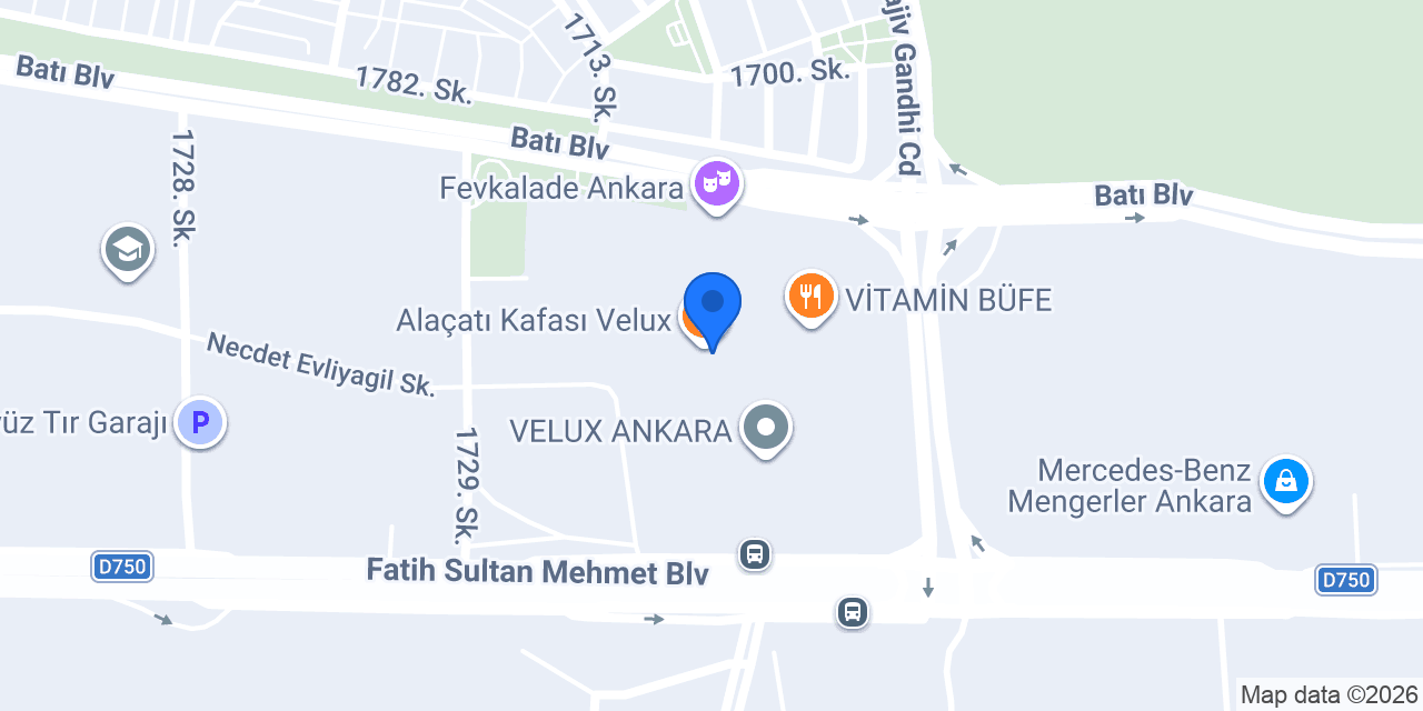 Cadı’nın Evi Velux konumu