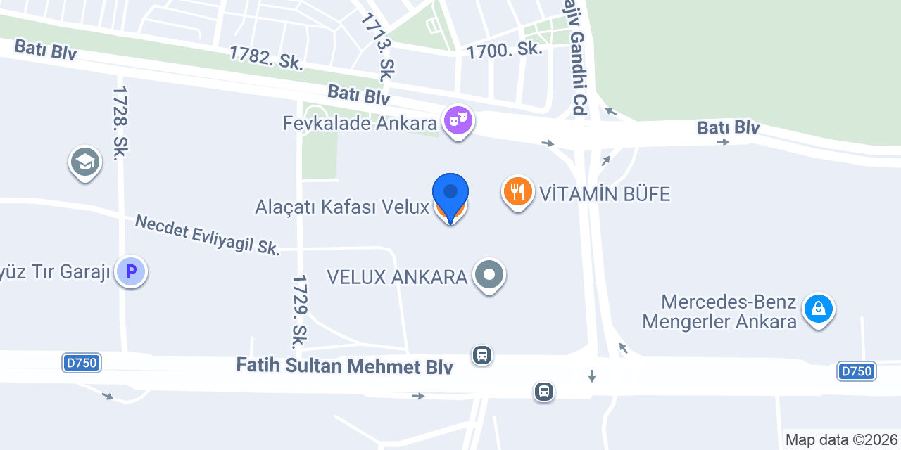 Korelee Velux konumu
