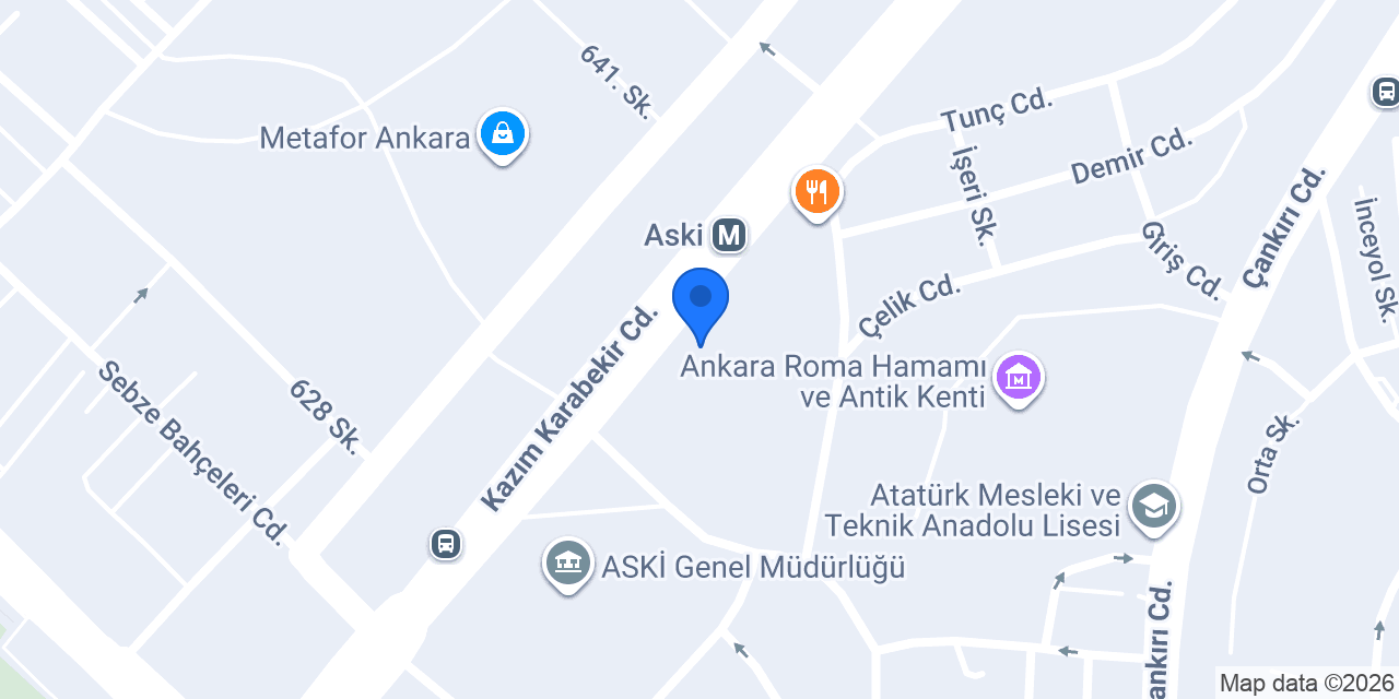 Yapı Kredi - Yenisanayi Şubesi konumu