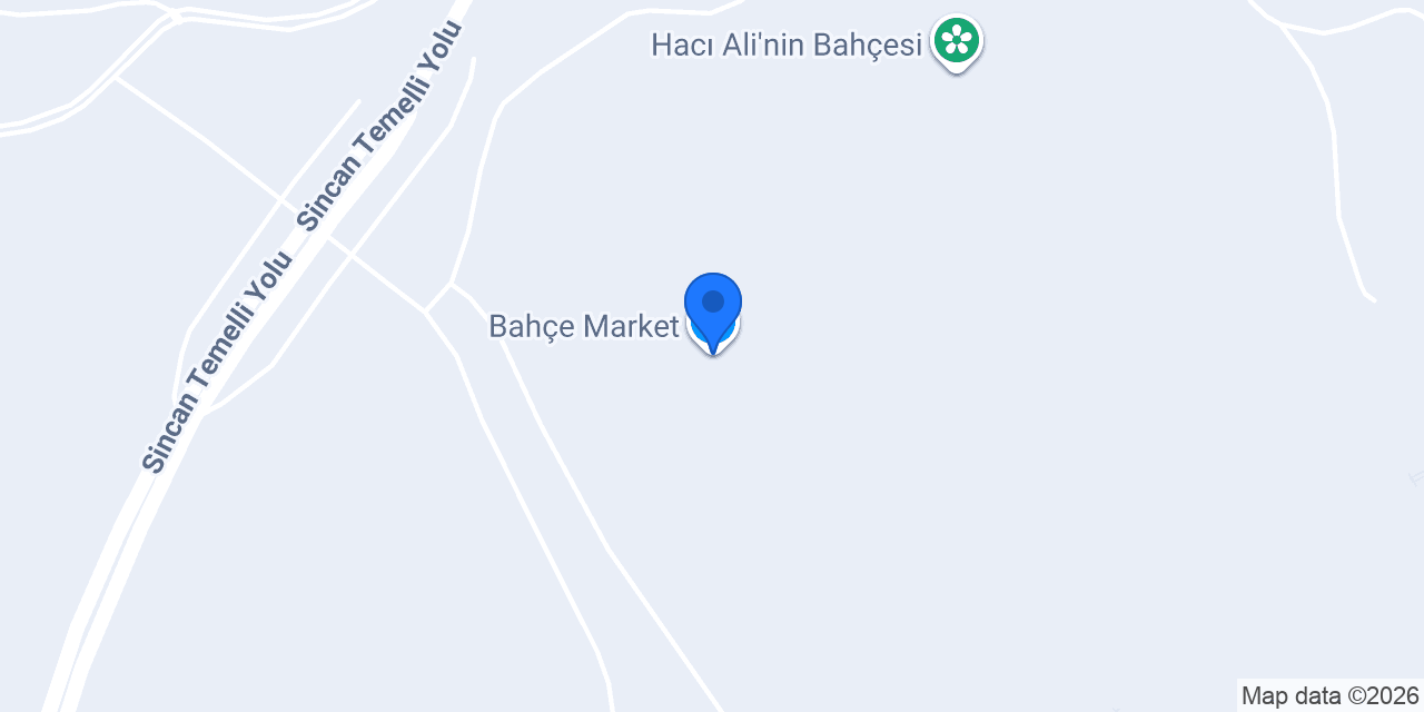 Bahçe Market konumu