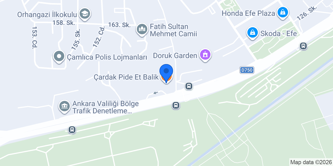 Çardak Pide Et Balik konumu