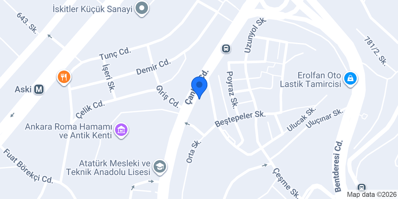 OTEL KONAK ANKARA konumu
