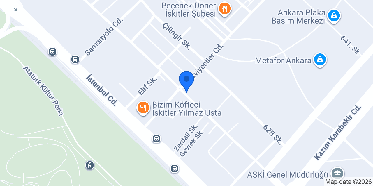 Beşparmak Otomotiv konumu