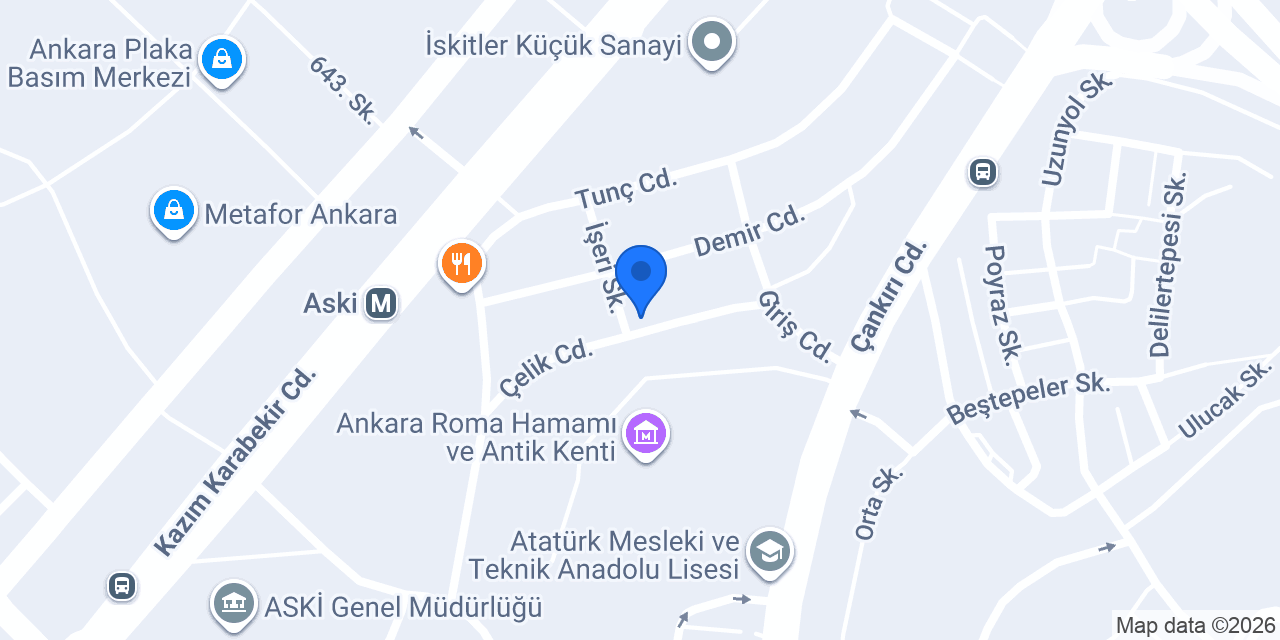 Ankara Pasta Dolabı konumu