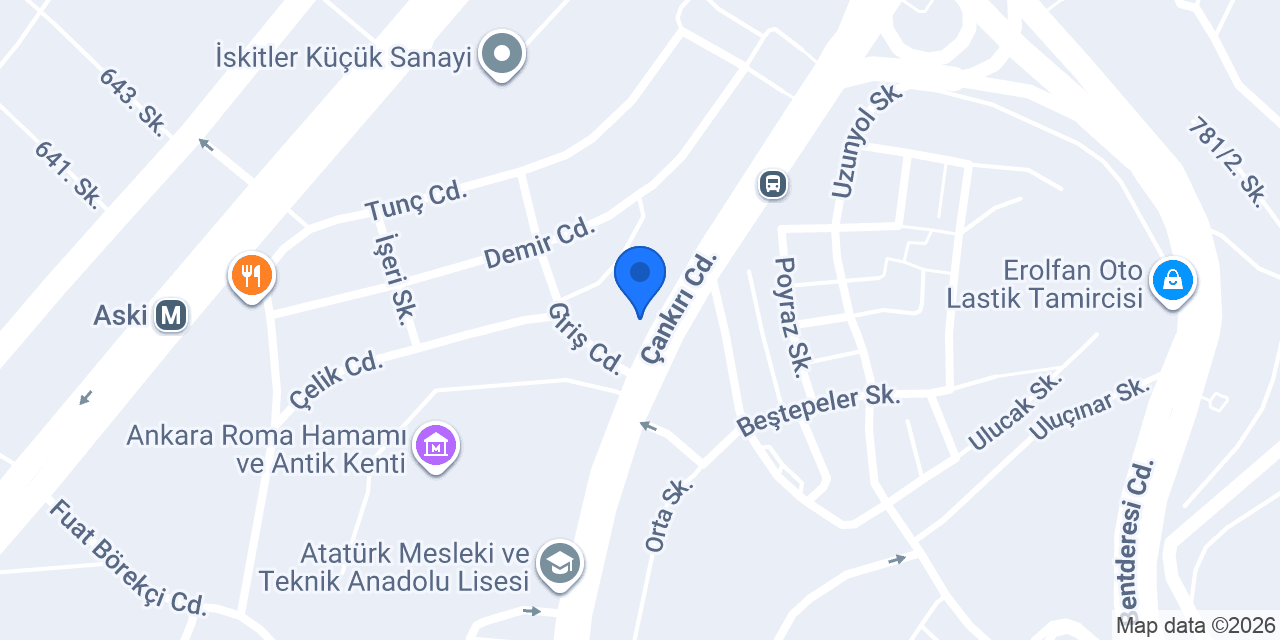Sekam Temizlik konumu