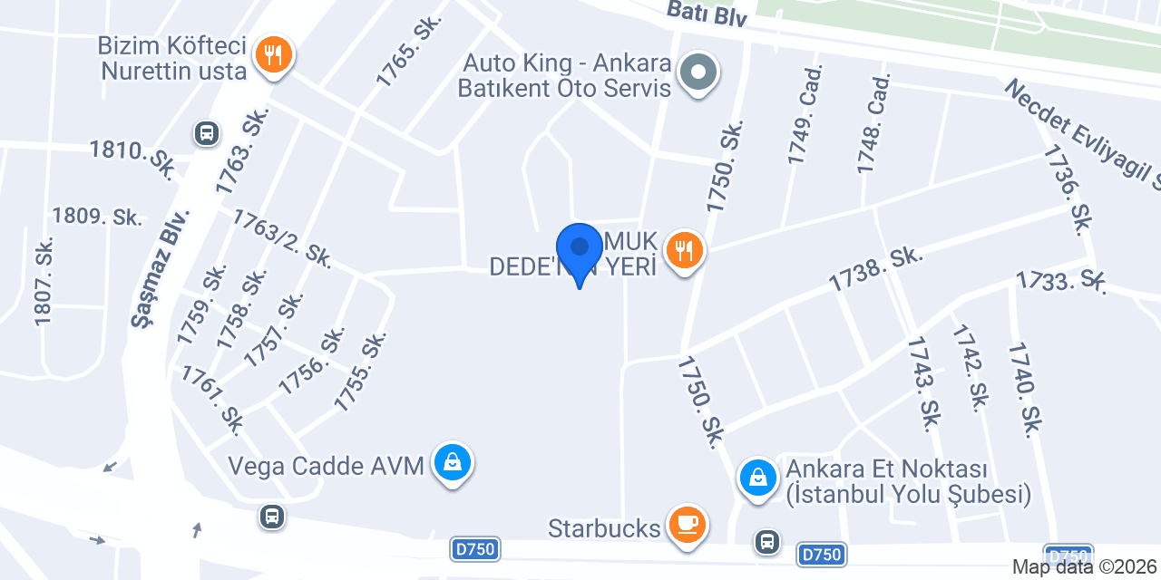 YILDIZ MOTORLU ARAÇLAR konumu