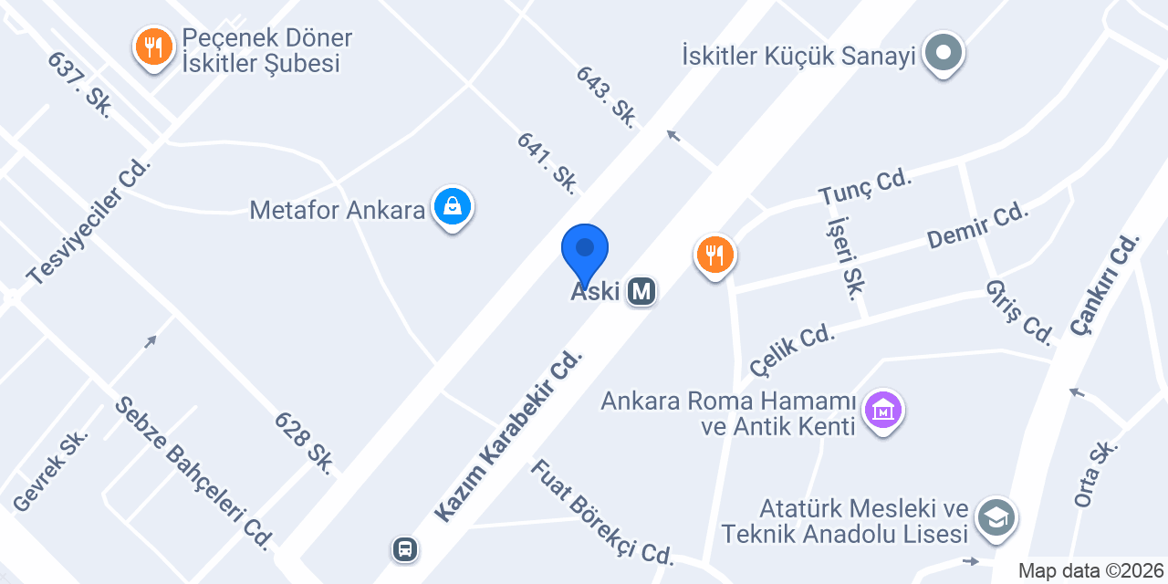 Miana Lazer Kesim konumu