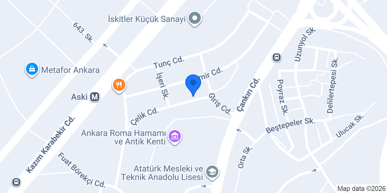 ÖZKOÇ Otomotiv konumu