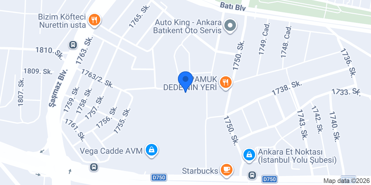 Başaran otomotiv konumu
