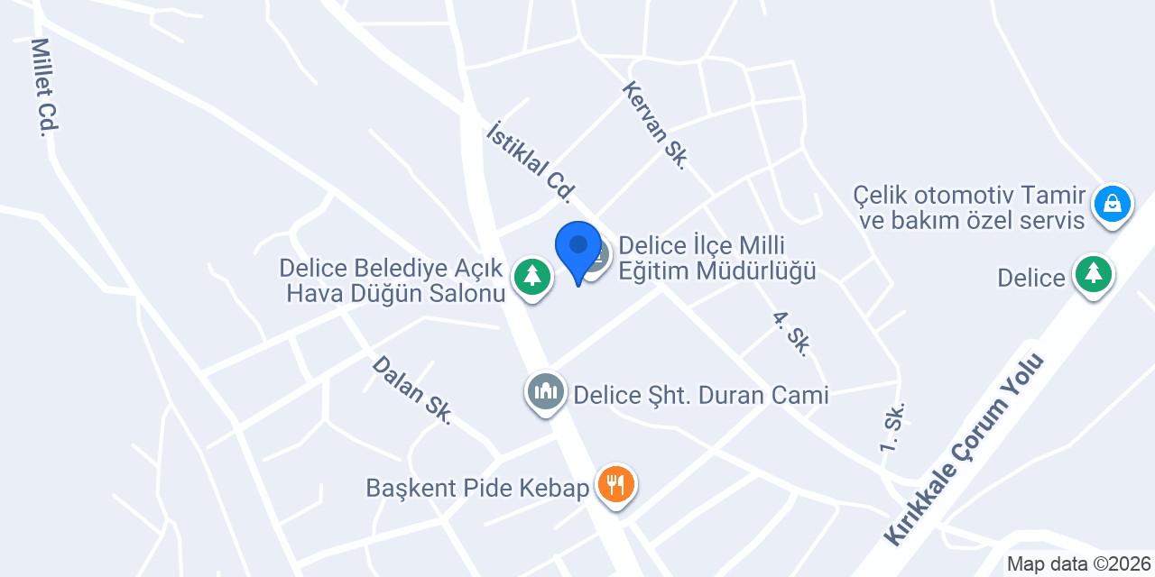 Delice Aile Sağlık Mer. konumu